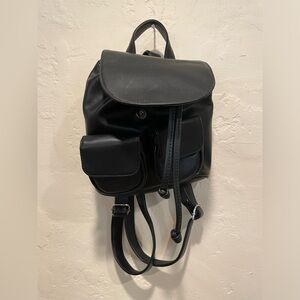 Black Backpack Purse NWOT
